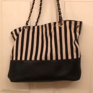 Striped bag